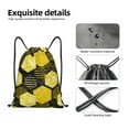 thumbnail image 4 of Fuzoiu Geometric Pattern with Bee Print Drawstring Backpack for Gym, Travel, Yoga,Sports Sackpack String Bag for Women Men-Small, 4 of 6