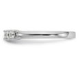 thumbnail image 3 of 14K White Gold Ring Band Wedding Diamond Square 7-Stone , Size 8, 3 of 6