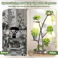 thumbnail image 6 of Magic Union Plant Stand Indoor with Grow Lights,7 Tiered Indoor Plant Shelf,Corner Plant Stand for Indoor Plants Multiple,60" Metal Plant Flower Holder Display Rack for Living Room, Patio, Balcony, 6 of 9