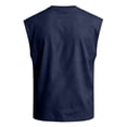 thumbnail image 6 of Men's Sleeveless Crew Neck Muscle Shirt Lightweight Breathable Loose Fit Solid Casual Tank,XL, 6 of 6