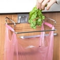 thumbnail image 3 of Stainless Steel Hanging Garbage Bags Storage Organizer Rack Stainless Steel Trash Bag Holder for Home Kitchen by Happon, 3 of 7