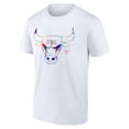 thumbnail image 2 of Men's White Chicago Bulls Team Logo Pride T-Shirt, 2 of 3
