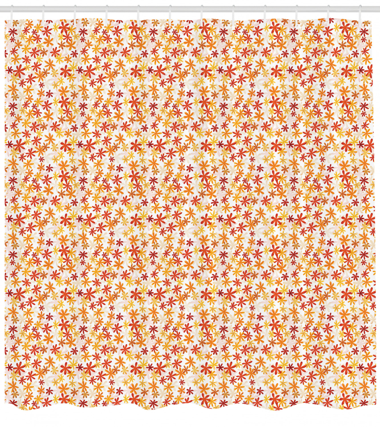 Autumn Shower Curtain Little Blossoms In The Warm Colors Of Fall