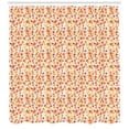 thumbnail image 3 of Ambesonne Autumn Shower Curtain, Fall Nature Blossoms, 69"Wx84"L, Rust Mustard and Orange, 3 of 3
