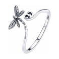 thumbnail image 2 of Fashion Rings for Women Sterling Silver Yarn Ring Adjustable Size Crochet Ring Beginner Knitting Crocheting Gift Crochet Tension Regulator Tool, 2 of 9