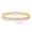 Gold Double-Row Spring Buckle Bracelet, variant on 3mm Double-Row Cubic Zirconia Tennis Bracelet, Hip Hop Style Silver Plated Link Bracelet for Men and Women