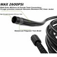 thumbnail image 3 of Manguera de repuesto para extensión de hidrolimpiadora, 10 m, 2000 PSI, M22 hembra flexible con conector de repuesto roscado macho M22 para conexión estándar M22-14 de Karcher--, 3 of 5