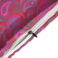 thumbnail image 4 of 3 Pcs Soft Bedding Set, Includes 1 Duvet Cover with Zipper And 2 Pillow Shams,Paisley Print Radish Red Paisley Colors King(102"×90"), 4 of 8