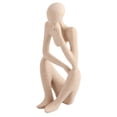 thumbnail image 2 of Decoración de estatua para el hogar, estatua de pensador, estatua de resina sintética, escultura de adorno construida para el futuro, 2 of 12