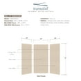 thumbnail image 5 of Transolid SWK363672-28 SaraMar 36-in X 36-in X 72-in Glue to Wall 3-Piece Shower Wall Kit, Cashew, 5 of 7