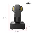 thumbnail image 4 of Cabeza Robótica Rgbw Giro Infinito + Laser Verde Steelpro, 4 of 4