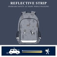 thumbnail image 5 of FORMRS Unisex School Backpack 17" Student Travel Bag with Laptop Compartment, Christmas Forest, 5 of 7