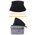 thumbnail image 5 of DLAPL Embroidered Bucket Hat for Women Men Fashion Summer Beach Fisherman Cap, Rose Black, 5 of 5