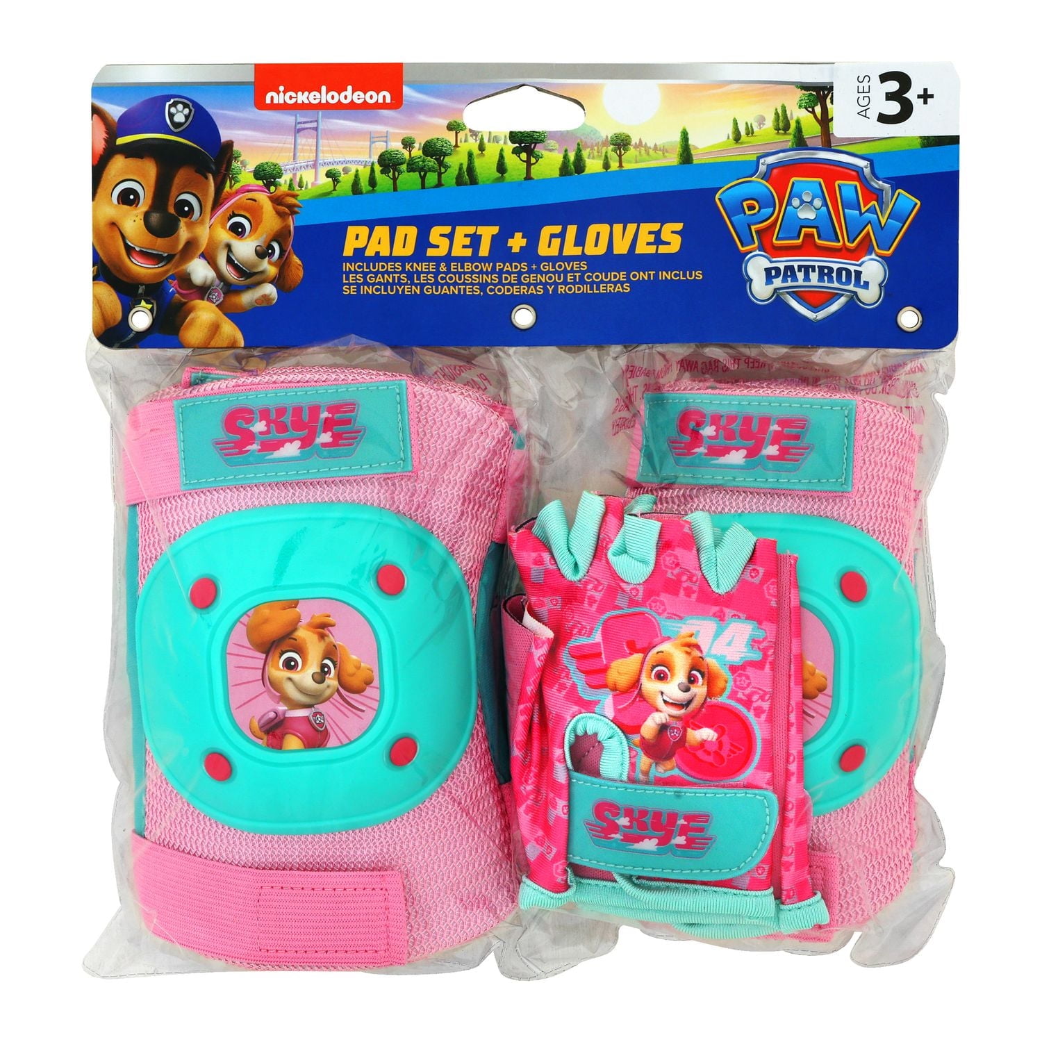 Bell Sports Paw Patrol Skye High Pad Set and Gloves
