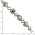 thumbnail image 4 of Auriga 925 Sterling Silver Mother Of Pearl Bracelet 7.75 inch for Women(L- 7.75inch, W- 12mm), 4 of 6