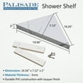 thumbnail image 7 of Palisade Vinyl Waterproof Corner Shower Shelf in Smoky Sky/Urban Slope, 7 of 7