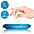 thumbnail image 3 of HealthSmart 24 Count Flushable Wipes, Gentle on Sensitive Skin, Easily Disintegrates, Alcohol-Free Wipes for Adults or Babies, FSA & HSA Eligible, 3 of 5