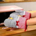 thumbnail image 3 of Dalrosia Kitchen Oven Mitts, Heat Resistant Cotton Oven Gloves Set of 2 for Cooking Baking, Kitchen Gloves for Farmhouse Restaurant, 3 of 7