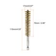 thumbnail image 2 of Uxcell 10Pcs Brass Bore Brush 17mm Dia 4.5" Long Cleaning Twisted Wire Brush for Tubes and Bearings, 2 of 6