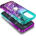 thumbnail image 4 of NGB SUPREMACY For iPhone 13/iPhone 14 Phone Case Screen Protector Ring Holder Wrist Strap Lanyard Shiny Sparkly Glitter iPhone 13/14 Case Cover, 4 of 11
