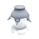 thumbnail image 1 of Tazón de Leche para Mascotas Fernando Comedero para Cachorros Recién Nacidos Base hueca gris, 1 of 8