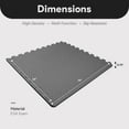 thumbnail image 3 of BalanceFrom 24-Pack 24”x24” Interlocking Foam Puzzle Exercise Mat, 3/4” Thick, Gray, 3 of 8