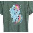 thumbnail image 3 of My Little Pony -  Dash Star Fade - Women's Short Sleeve Graphic T-Shirt, 3 of 5