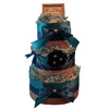 Kutie Patooties Blue & Silver Baby Boy 3 Tier Diaper Cake