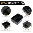thumbnail image 4 of Bandejas organizadoras del consola central Unique Bargains para Jeep Wrangler JK JKU Rubicon Sport 2011-2018, bandeja de inserción para almacenamiento en el reposabrazos, plástico negro azul, 4 of 6
