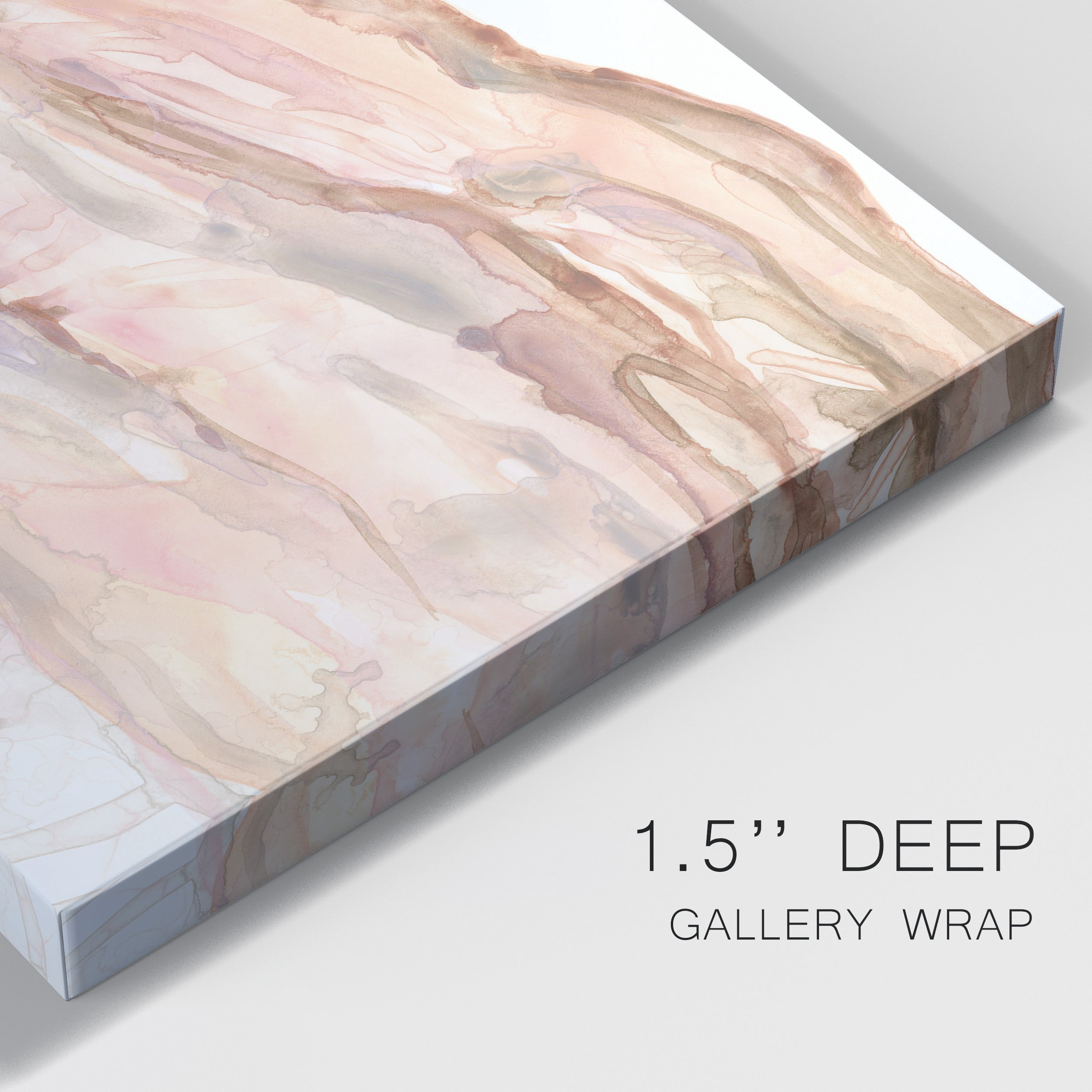 Rose Quartz I Premium Gallery Wrapped Canvas - Ready to Hang