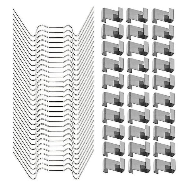 100Pcs Greenhouse Glass Pane Clips Greenhouse W Wire Clips Glazing Z Type Clips