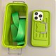 thumbnail image 1 of ZENMELE - Minifunda tipo maleta cruzada para teléfono 14ProMax, creativa y moderna, con forma de caja de almacenamiento, multifuncional, pequeña, tipo cartera cruzada para mujer (verde), 1 of 5