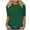 Green, variant on 3/4 Length Sleeve Womens Tops Crew Neck Half Sleeve Top Fall Tops Casual Comfy Lightweight Loose Solid Color Fashion Blouses Pullover (Blue,XXXXXL)