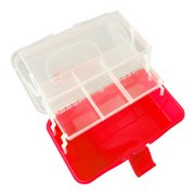 Three Layer Folding Storage Box, Large Capacity Portable Handled Storage Case Three Layer Folding Tool Box For Storing Cosmetics Stationery Tool Accessories