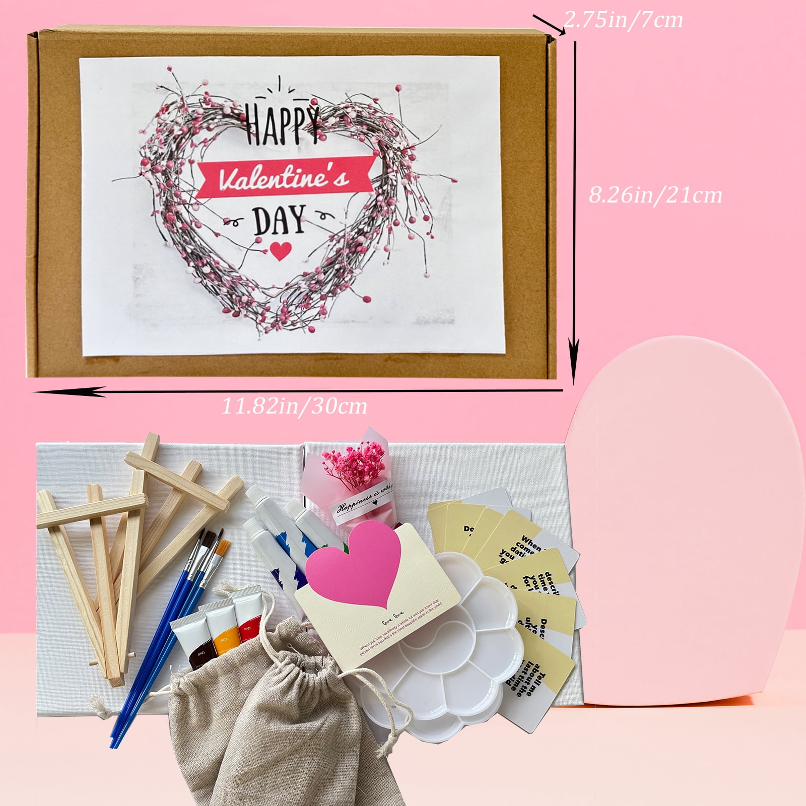 Date Night Box For Two - Paint Night Activity Box,Couples Paint Party Kits For Paint Date Night Games for Couples Date Nighet Valentine's Day Over a Special Paint Night Date