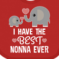 thumbnail image 4 of Inktastic Best Nonna Ever Grandchild Boys or Girls Baby Bib, 4 of 4