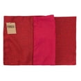 thumbnail image 3 of Rustic Solid Color Plain Design Table Placemat - Set of 4 (Red 13"x19" Placemat-Set of 4), 3 of 3
