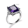 thumbnail image 3 of QQTDFG Women's 925 Silver Filled Gorgeous Square Cubic Zirconia Engagement Ring Jewelry-#1-10, 3 of 7