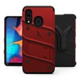 thumbnail image 2 of ZIZO BOLT Series for Samsung Galaxy A20 Case | Heavy-duty Military-grade Drop Protection w/ Kickstand Included Belt Clip Holster Tempered Glass Lanyard Galaxy A50 - Red, 2 of 6
