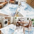 thumbnail image 5 of Aqua Coastal Area Rugs 2.7'x5', Washable Small Throw Rugs for Kitchen Bedroom, Summer Ocean Coral Jellyfish Seahorse Starfish Indoor Outdoor Rug Non-Slip Low Pile Carpet Runner Reversible Floor Mats, 5 of 8