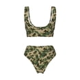 thumbnail image 5 of Daiia Camouflag Women's Bikini Set Two Piece Swimsuit High Waisted Bikini Adjustable Straps Bikini Perfect for Beach, Pool, and Summer Vacation-Medium, 5 of 9