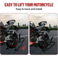 thumbnail image 2 of Motorcycle Rear Wheel Stand with U Fork Swingarm Spool - 850 lbs Capacity Lift Jack Compatible with Multiple Brands, 2 of 5