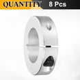thumbnail image 3 of Uxcell 8 Pcs Single Split Clamp-On Shaft Collar 1.38 inch Bore One-Piece Clamping Collar Aluminum Alloy, 3 of 6