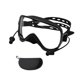 thumbnail image 3 of Gafas de natación cómodas, visión amplia, antivaho, protección ocular con tapones para los oídos negro, 3 of 9