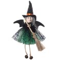 thumbnail image 4 of Mini Figura Bruja Halloween Con Falda para Casa Encantada (verde), 4 of 7