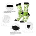 thumbnail image 3 of Yiaed Green Various Lemons Print Great elasticity Crew Socks Sports socks for Men and Women, 3 of 5