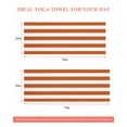 thumbnail image 6 of Orange Stripes Yoga Towel for Hot Yoga Non Slip, Simple Orange White Texture Yoga Mat Towel Absorbent Yoga Sweat Towels Microfiber Hot Yoga Blanket for Bikram Pilates 26"x74", 6 of 7