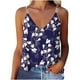 thumbnail image 1 of Camiseta con estampado informal para mujer, cuello en V, moda, sin mangas, blusa con tirantes Fridja  qr6009, 1 of 8