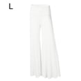 thumbnail image 1 of Pantalones Pantalones de yoga de cintura alta Pantalones de mujer de pierna ancha Ropa deportiva, Blanco, L Inevent AP002098-03, 1 of 5