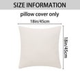 thumbnail image 6 of Unique Bargains Set of 2 Solid Soft Cushion Pillow Covers White 18" x 18", 6 of 6